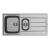 Zlewozmywak Pyramis ATHENA (100x50) 1 1/2B 1D FM 101140101